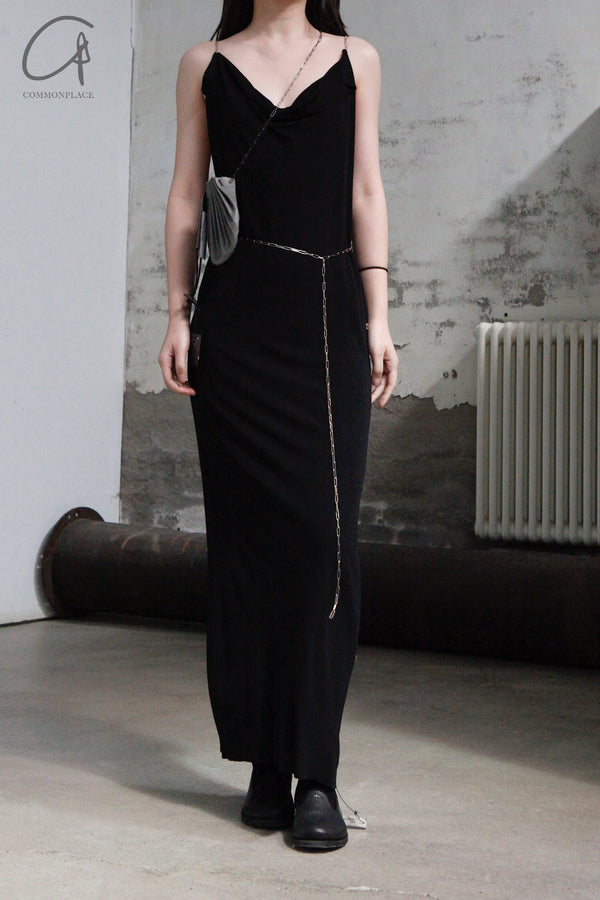 M.A+ double -chain black dress D2L/CC4 JVL